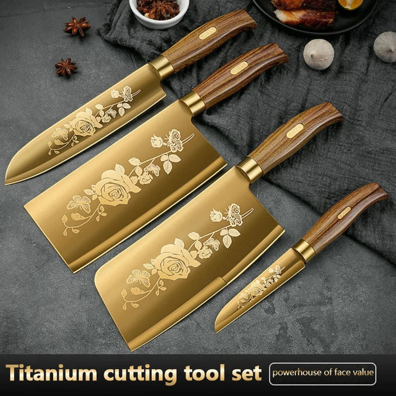Kitchen Knife Set Combination, Kitchen Knife, Meat Cutting Knife, Slicing Knife, Bone Cutting Knife, Kitchenware U9195