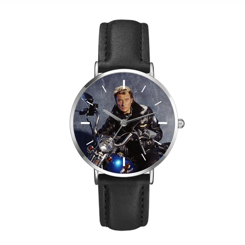 Johnny Hallyday Watches Dresses For Women Ladies Watch Quartz Wristwatch