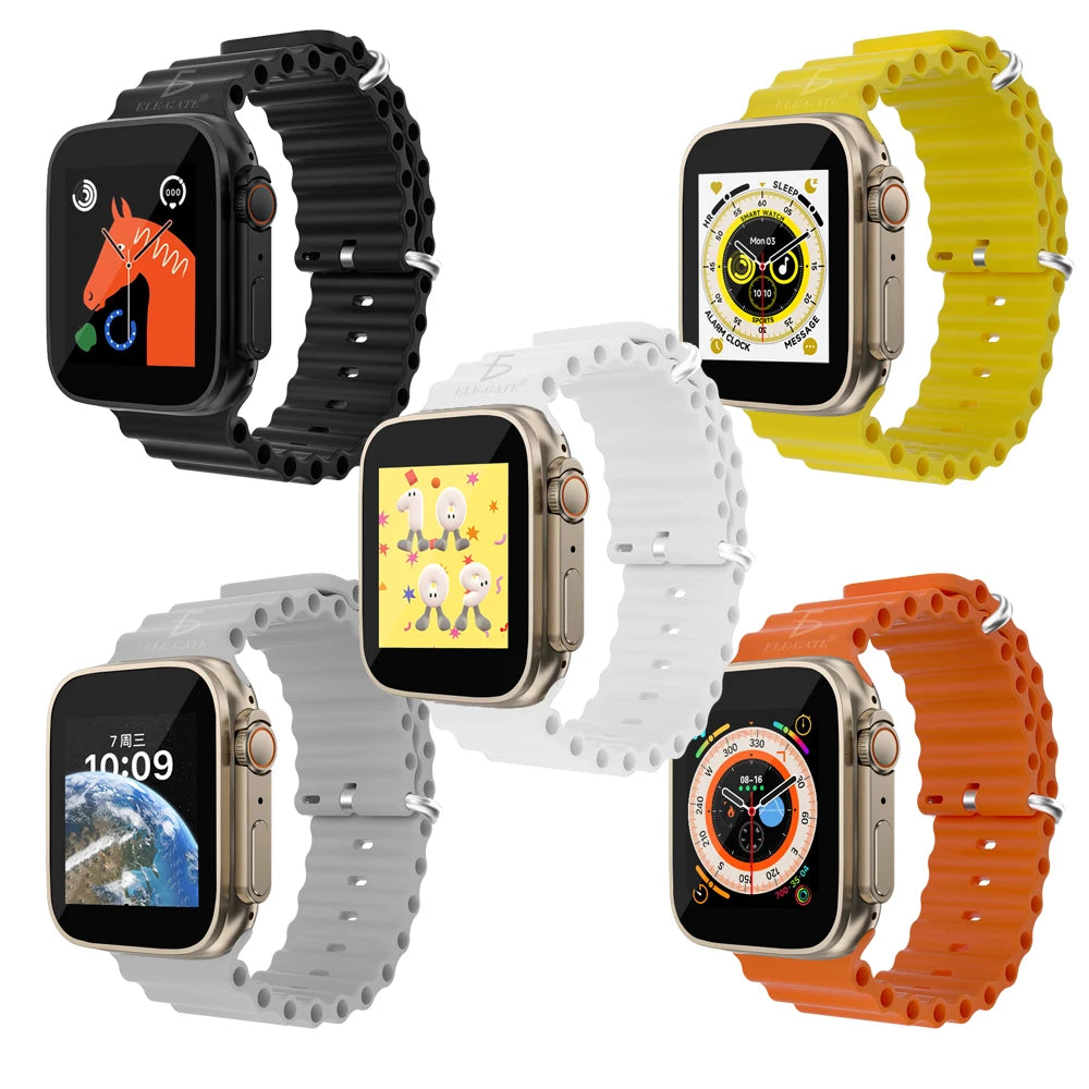 S8 Ultra Series Smart Watch Large Screen Touch Control IOS Compatibility Answer Call Payment IP68 Rotating Healthy Fitpro