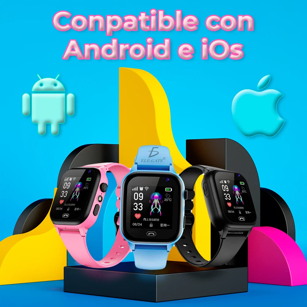 Smart Watch for Kids with Built-In GPS Tracker and Video Call Answering Function for Parents and Children SDK Included