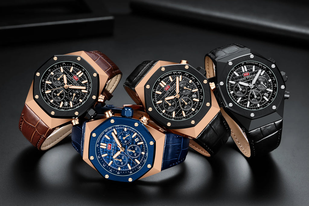 The Heritage Classic - Leather Chronograph Watch