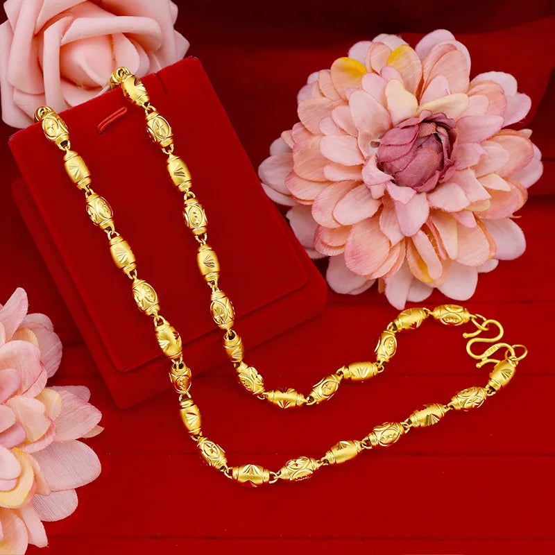 18K Gold Big Chain Necklace for Men