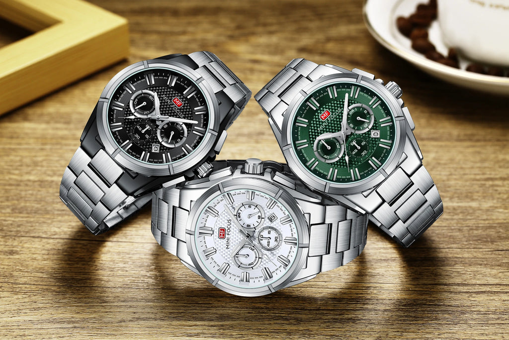 The Golden Prestige - Luminous Chronograph Dress Watch