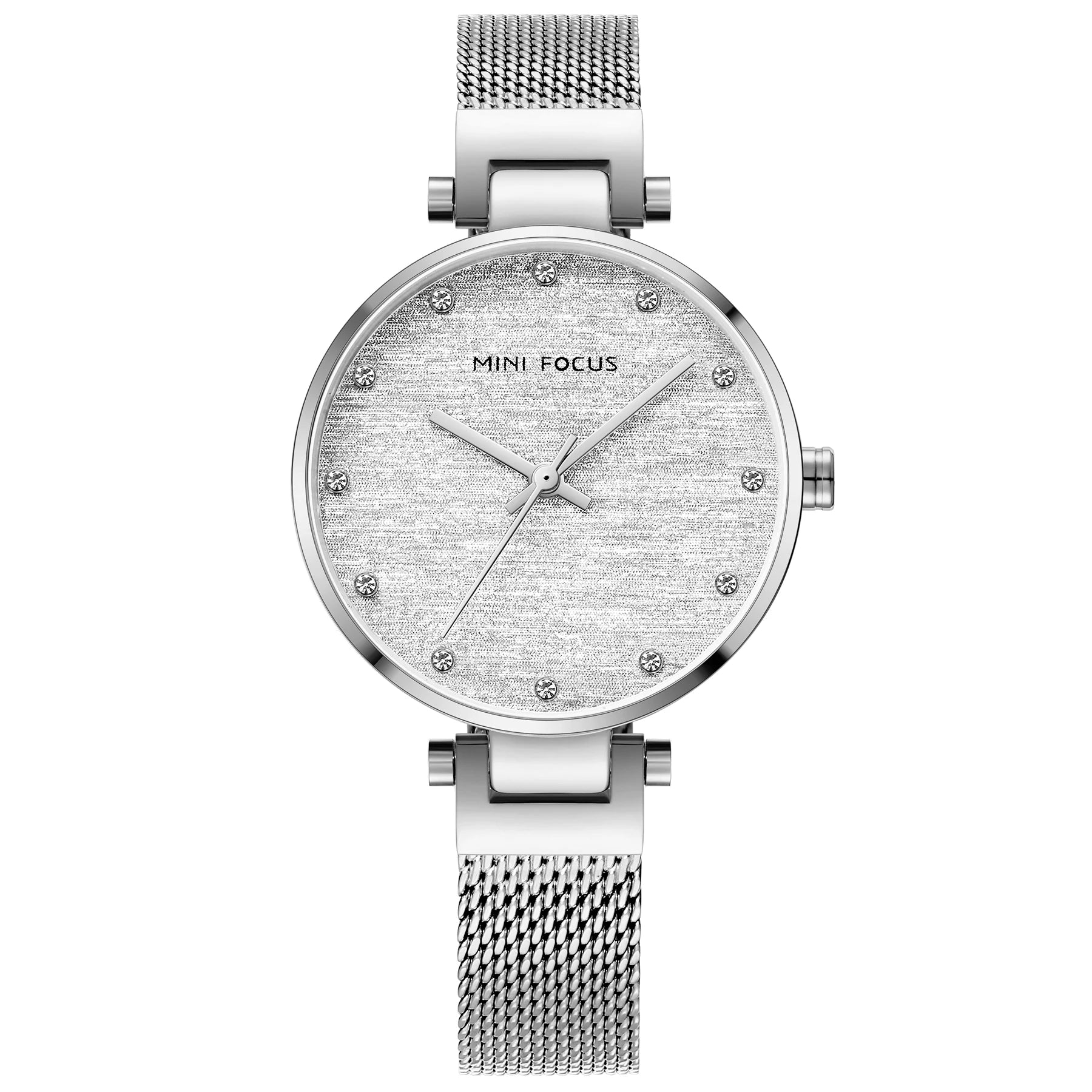 Refined Elegance Mesh Watch - Women's Waterproof Timepiece