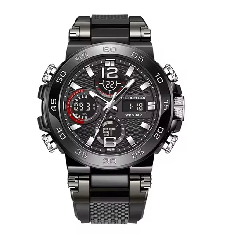 LIGE 2024 Sport Watches for Men Water Resistant Soft Silicone Strap Man Clock Luxury Luminous Male Wristwatches FB0033