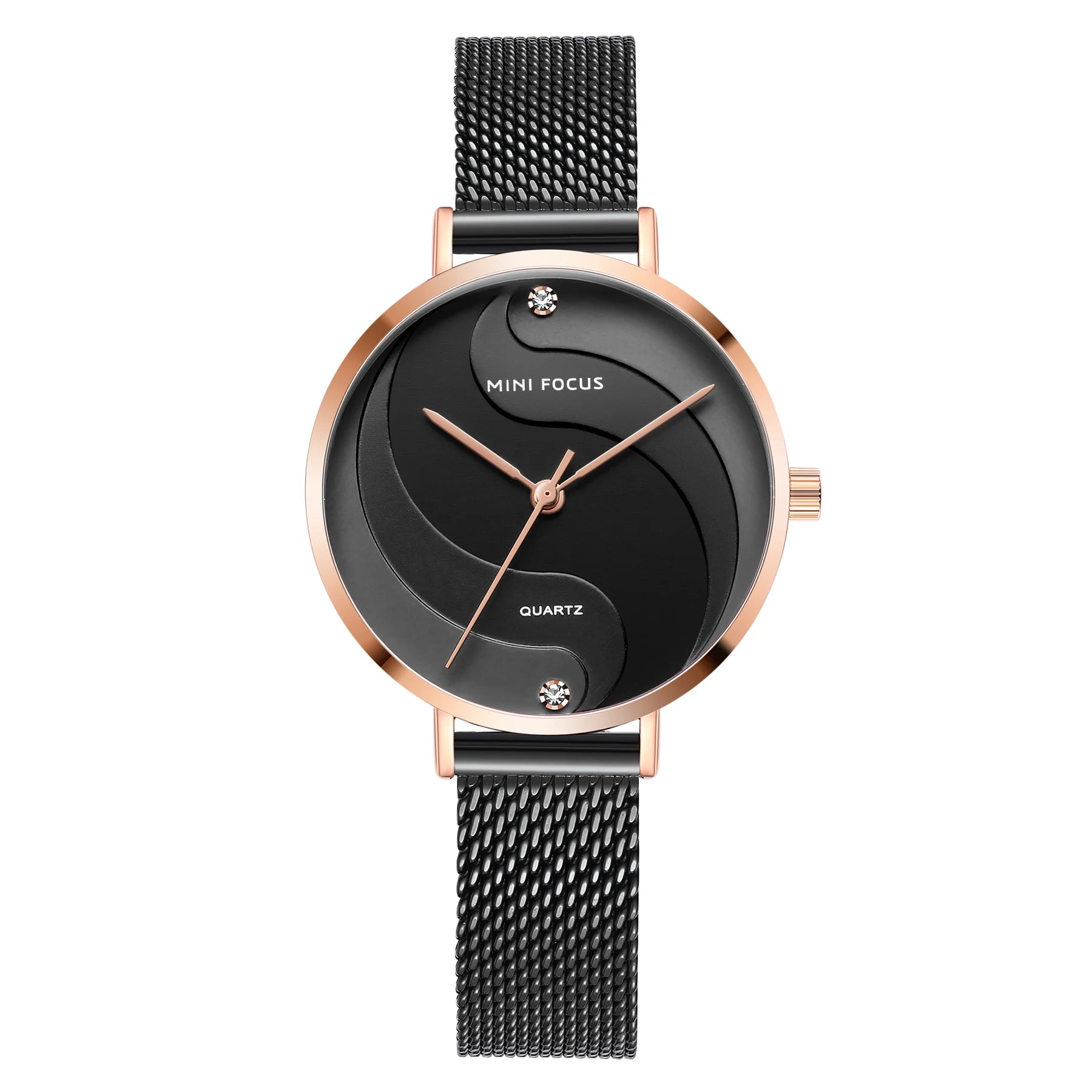 The Aurora Mesh - Gradient Dial Stainless Steel Watch
