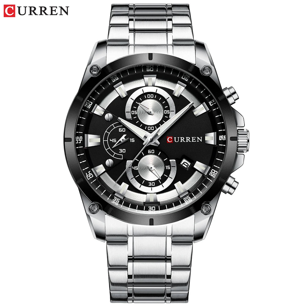 Curren Men's Automatic Date Watch - Luxury Waterproof Business Casual Timepiece with Box