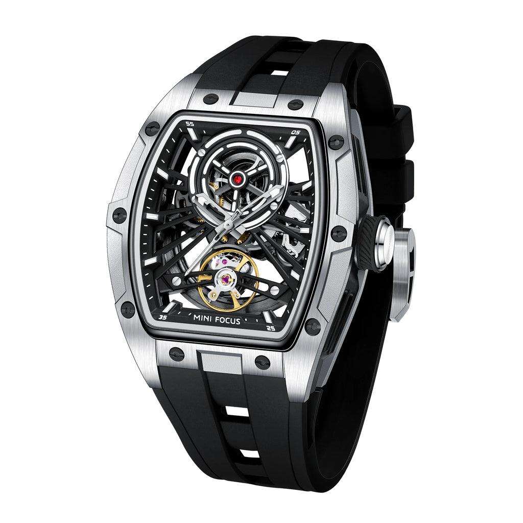 The Skeleton Barrel - Automatic Mechanical Sports Watch