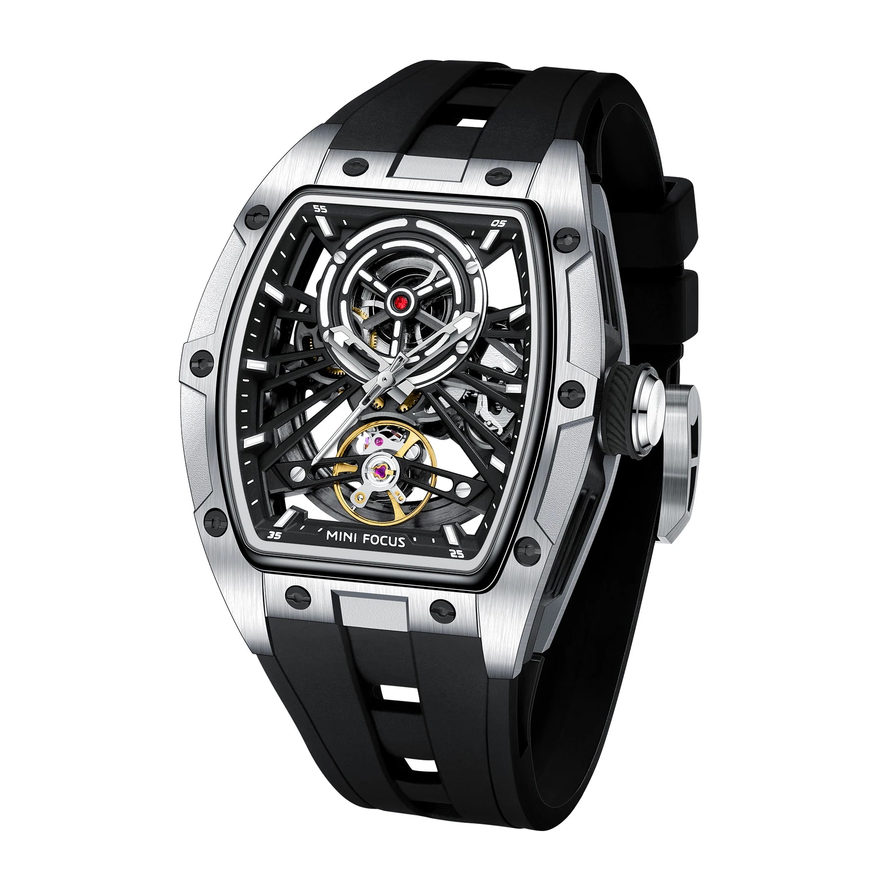 The Skeleton Barrel - Automatic Mechanical Sports Watch