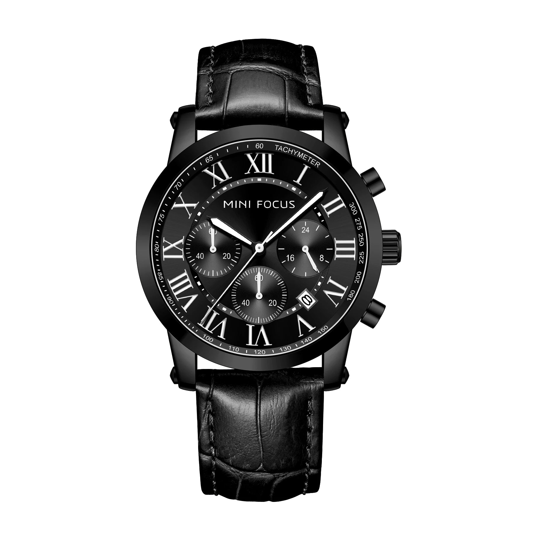 The Grand Aviator - Big Dial Leather Chronograph