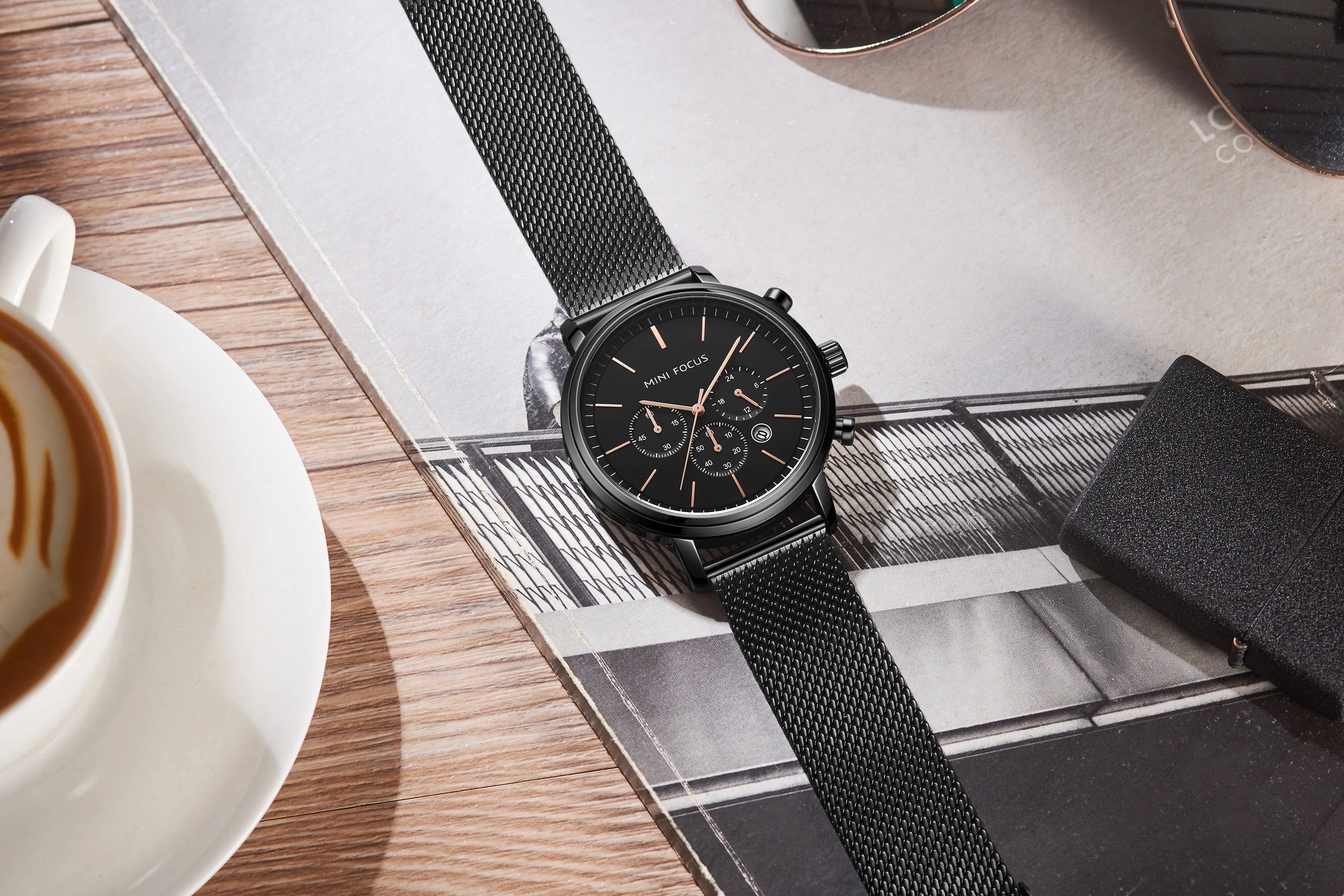 Silver Mesh Elite - Men's Luxury Stainless Steel Mesh Band Watch