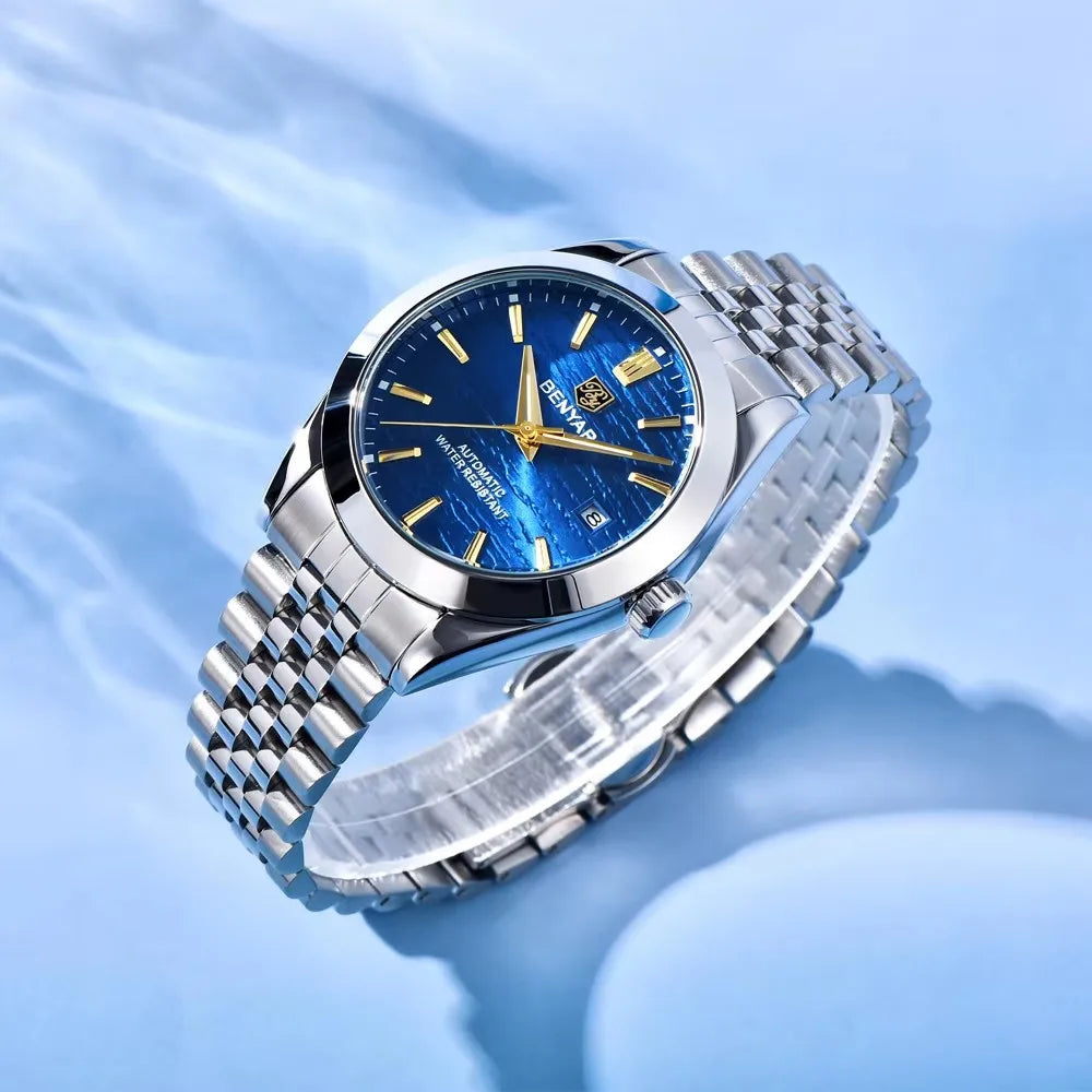 Relojes Hombre Original Benyar 5209 New Design Men Automatic Wrist Watch Luxury Brand Mechanical Watches