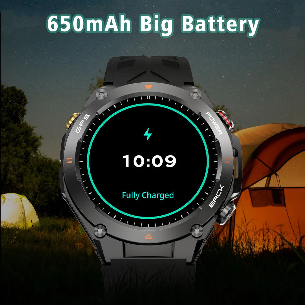 SENBONO KC82 Outdoor Smartwatch GPS BT Call Heart Rate Sport Mode Fitness Tracker Waterproof Smart Watch Men for IOS Android