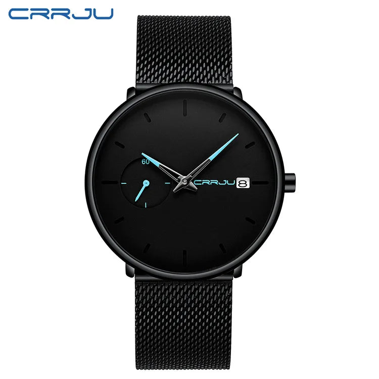 CRRJU Classic Ultra Thin Mesh Watch