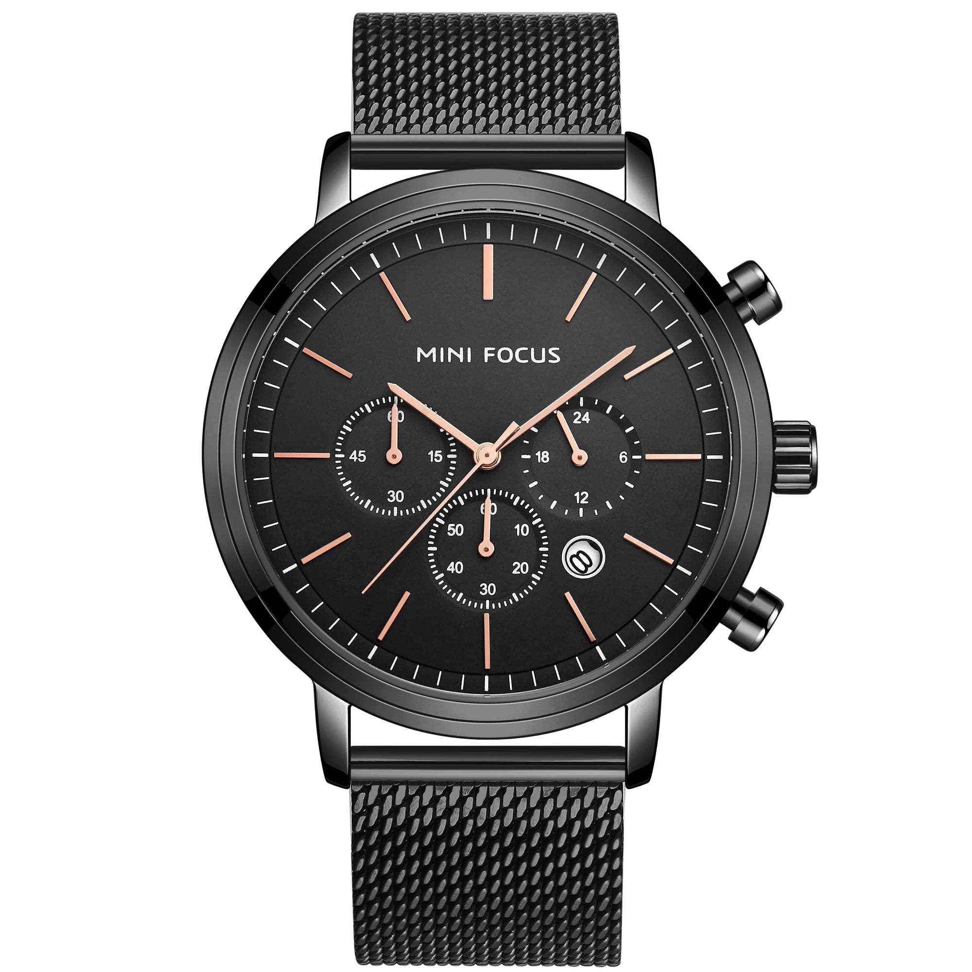 Silver Mesh Elite - Men's Luxury Stainless Steel Mesh Band Watch