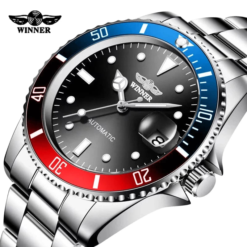 Chic Automatic Mechanical Watch - Fashion-Forward Men's Timepiece