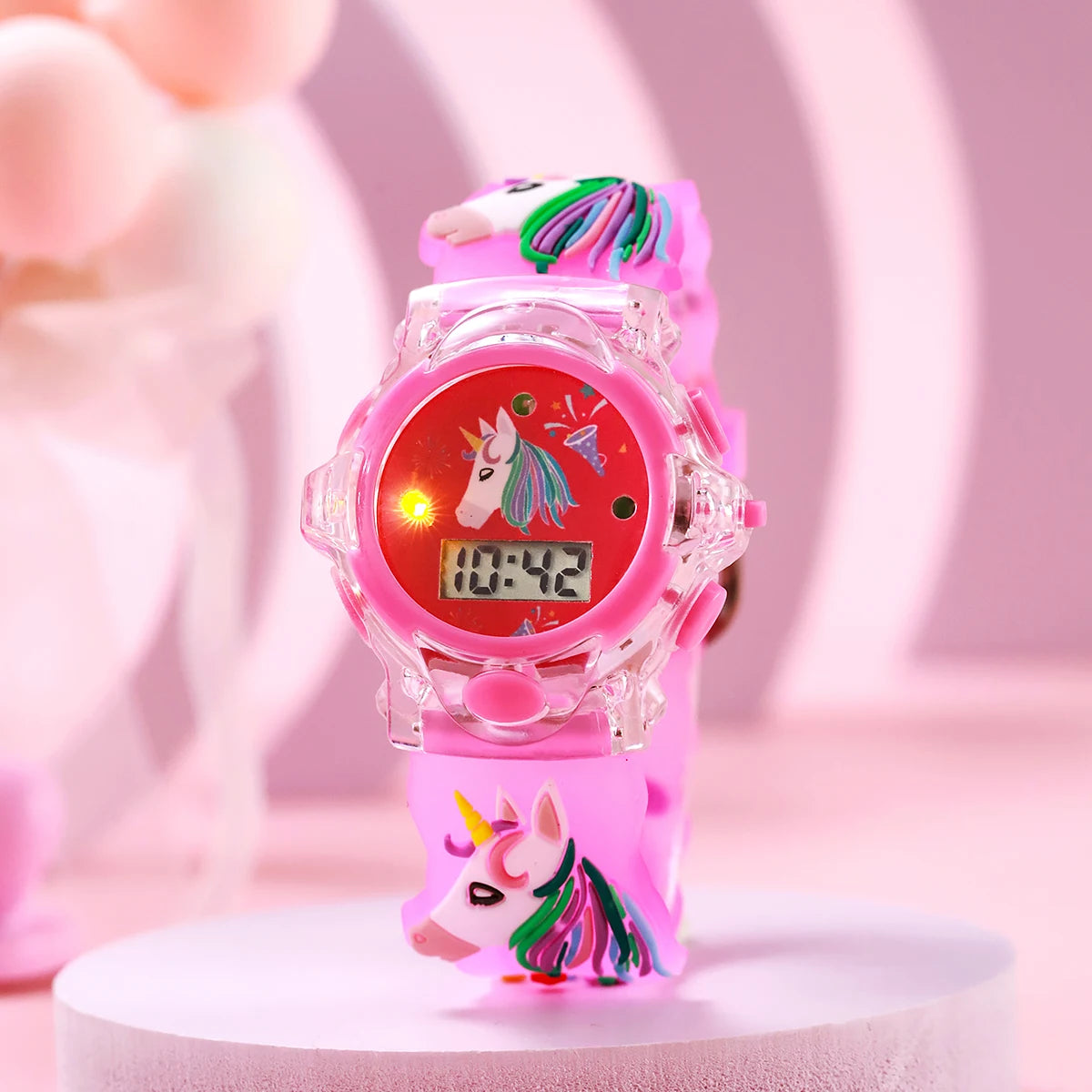 USA Stock Flash Light Luminous Children Watch Multiple Colors for Boys Girls Durable Plastic Toy Watches 7-9 Days Delivery