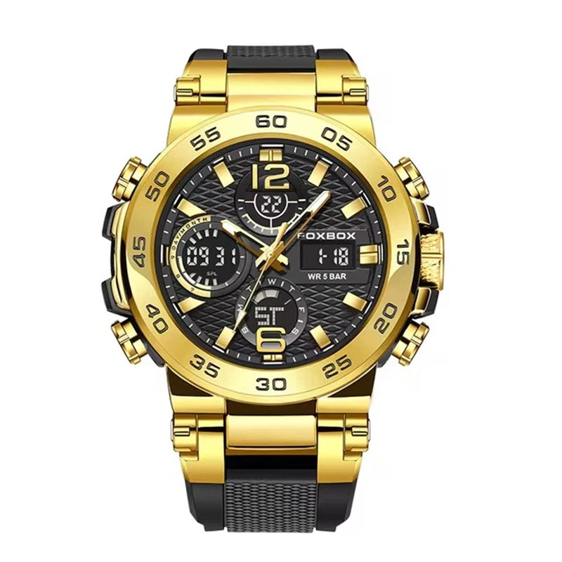 LIGE 2024 Sport Watches for Men Water Resistant Soft Silicone Strap Man Clock Luxury Luminous Male Wristwatches FB0033