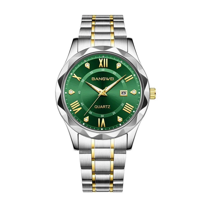 LIGE BW8806 Golden Case Fashion Stainless Steel Quartz Watch Custom OEM Brand Watches Waterproof Design  Stainless Steel +Box