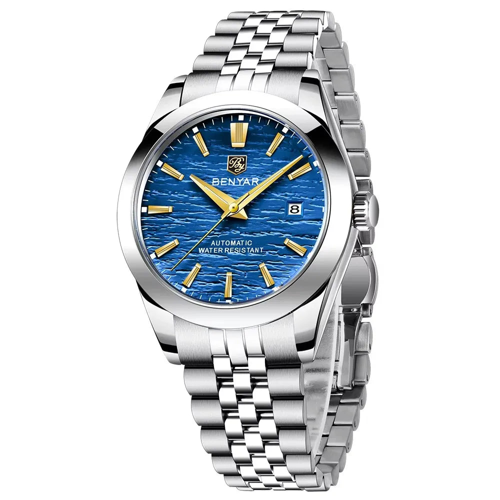 Relojes Hombre Original Benyar 5209 New Design Men Automatic Wrist Watch Luxury Brand Mechanical Watches