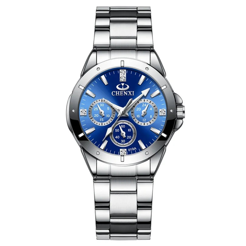 Starlight Elegance - Women's Luxury Rhinestone Quartz Watch