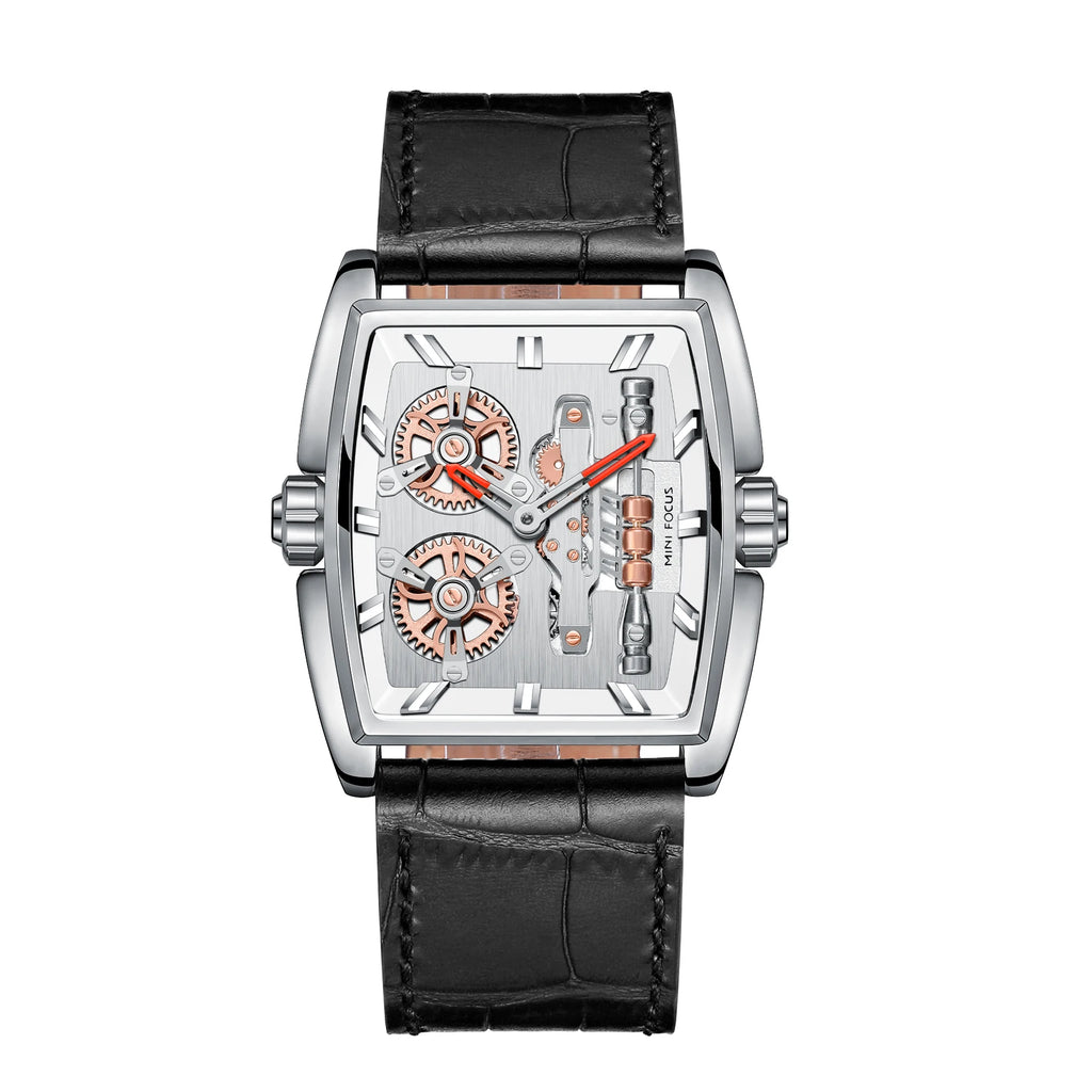 Industrial Edge Barrel Watch - Men's Waterproof Timepiece