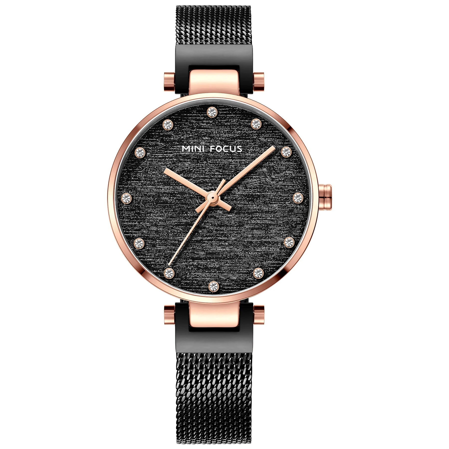 Refined Elegance Mesh Watch - Women's Waterproof Timepiece