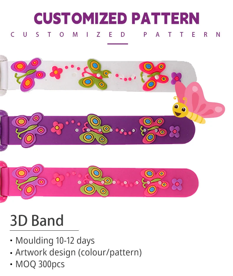 JNEW Bling Waterproof Quartz Watch for Girls Kids Watches with Cartoon Sport Fashion Styles
