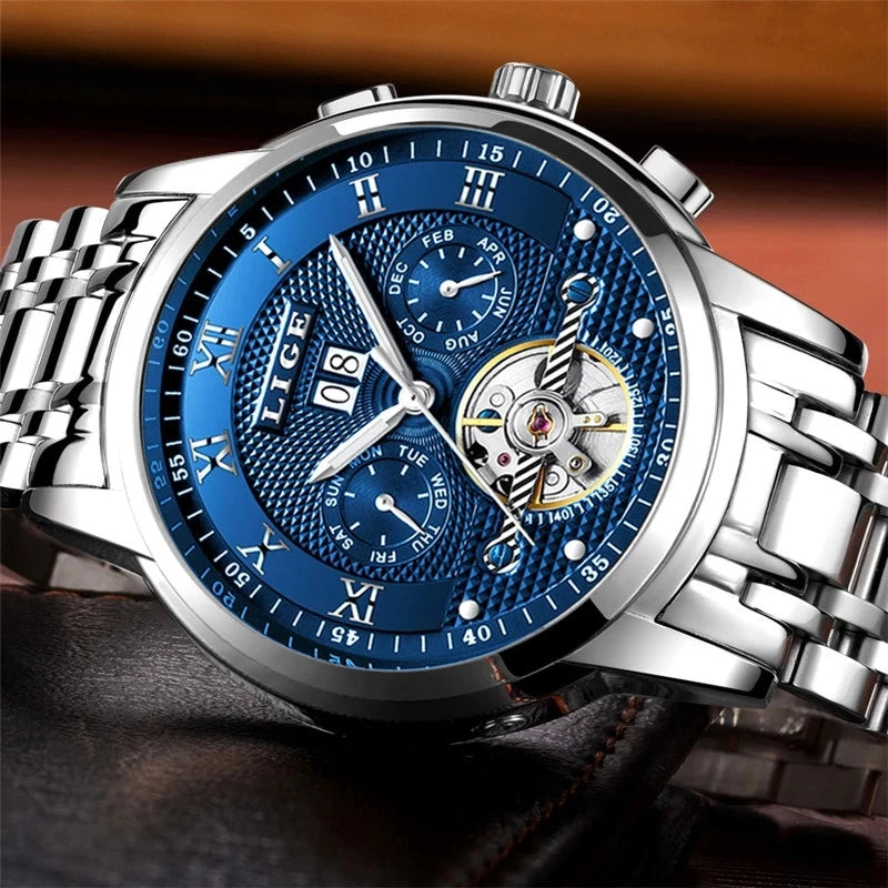 LIGE MechaLux Automatic - Self-Winding Mechanical Business Watch