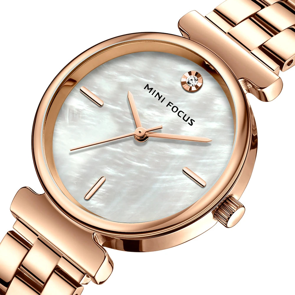 Minimalist Luxe - Women's Gold Stainless Steel Fashion Watch