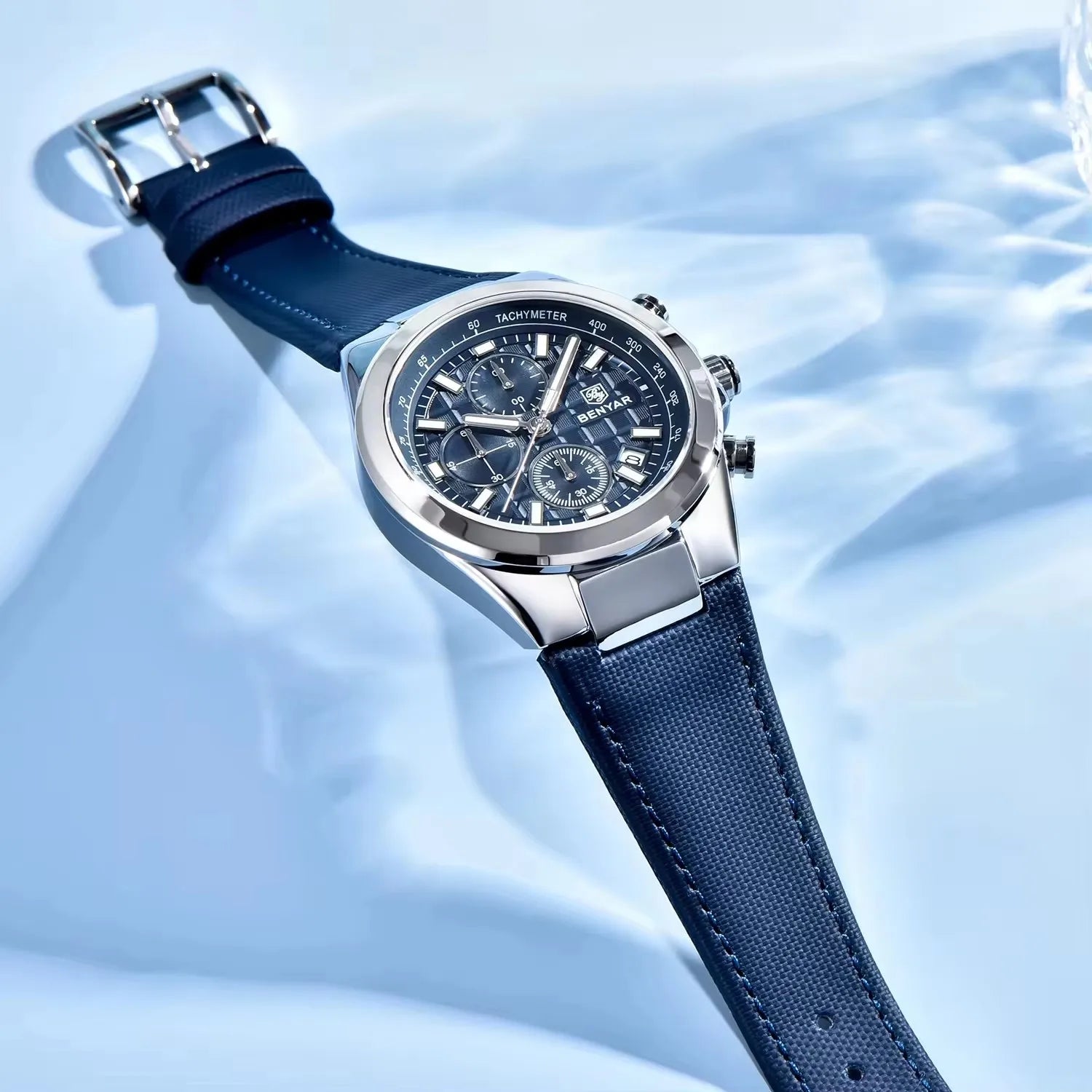 BENYAR 5206 Fashion Sports Watches Luxury Chronograph Calendar Quartz Wrist Watches Waterproof for Men Reloj Hombre
