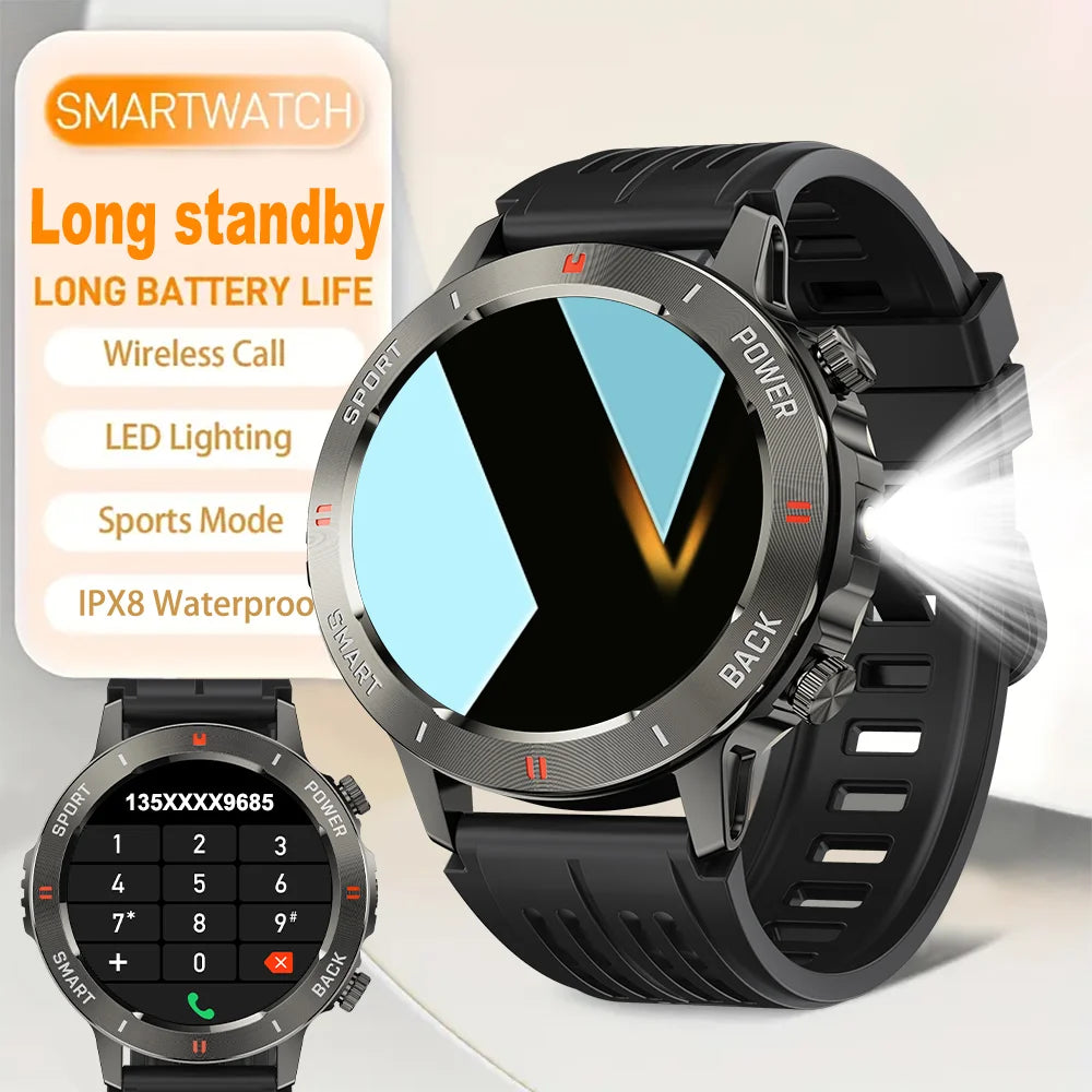 SENBONO Hot Sales SmartWatch Men S81PRO Answer Call Heart Rate Waterproof Round Large Battery Men Smart Watch for Ios Android