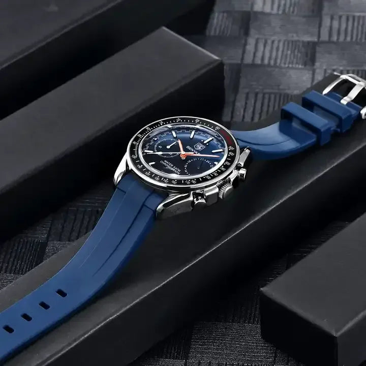 Luxury BENYAR 5194 Stainless Steel Band Waterproof Watch Chronograph Quartz Benyar Watches Men Reloj Hombre