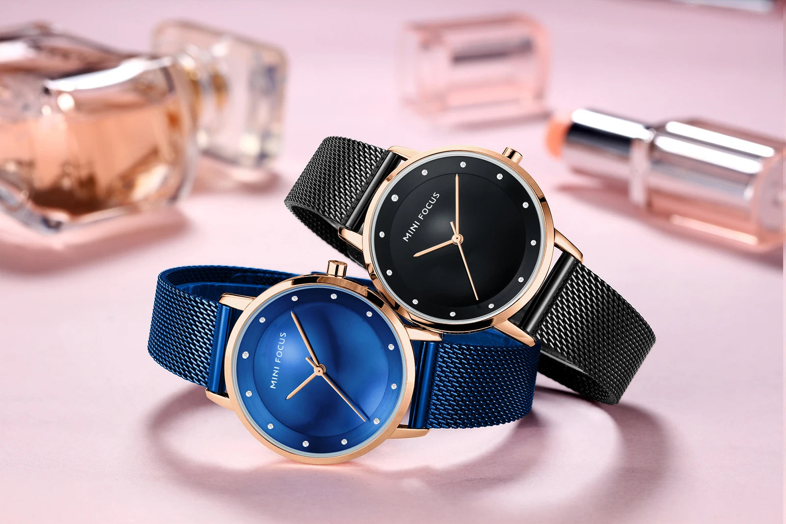 The Rose Milanesa - Luxury Mesh Dress Watch