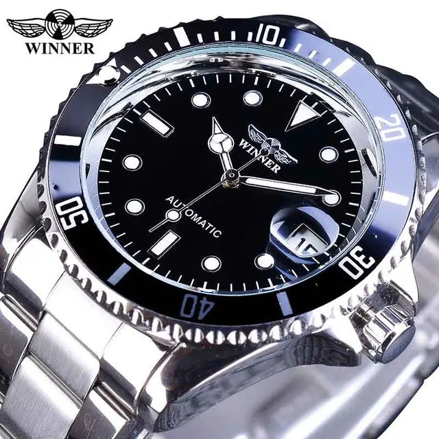 WINNER T-Winner Men's Automatic Mechanical Watch - Steel Sport Fashion Timepiece