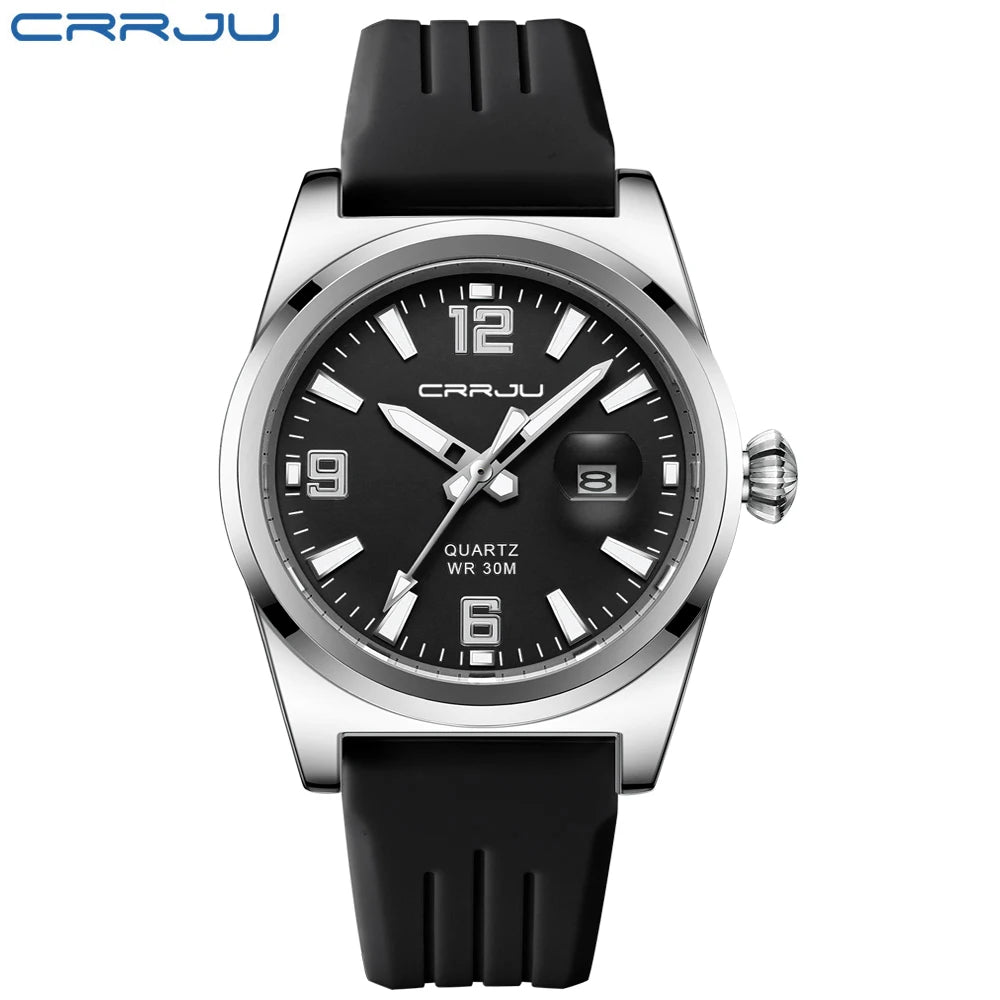 CRRJU 5027 Silicone Band Casual Watch