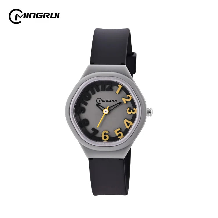 Fashion MINGRUI Casual Kids Watches 3bar Waterproof Quartz Wristwatches Jelly Kids Clock Children Watch Montre Enfant 2235