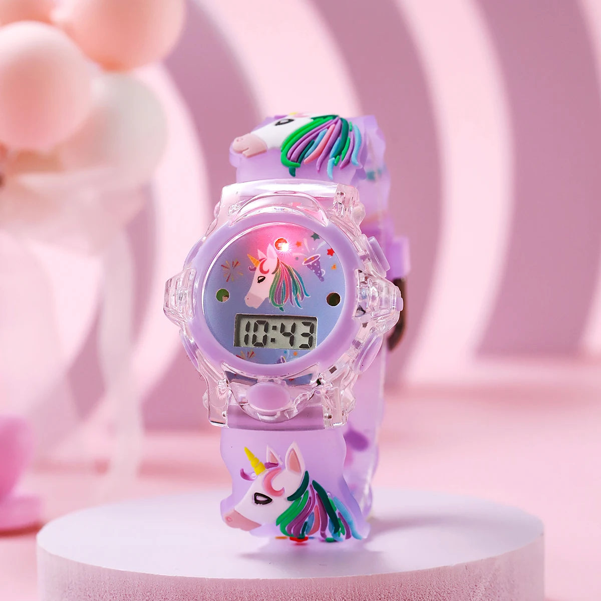 USA Stock Flash Light Luminous Children Watch Multiple Colors for Boys Girls Durable Plastic Toy Watches 7-9 Days Delivery