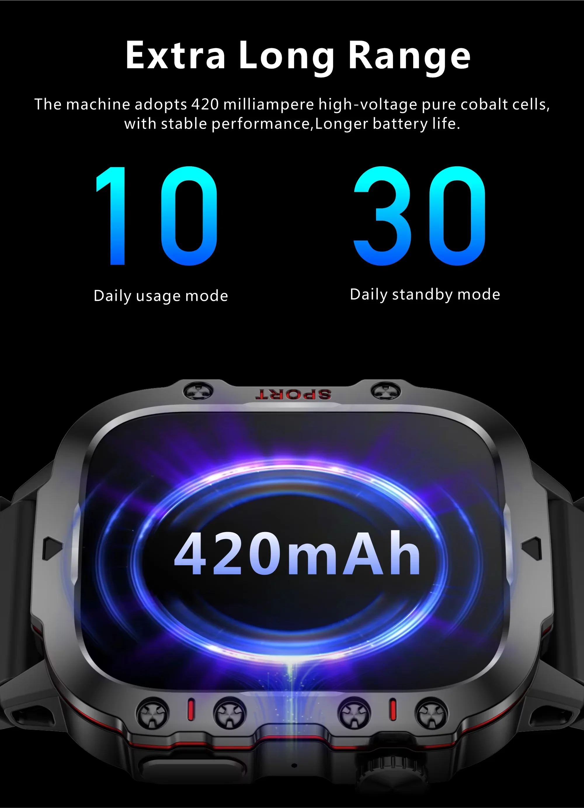 LIGE Sport Smart Watch for Men 1.96 Screen Blood Oxygen Bluetooth Call Watch 100+Sport Waterproof Smartwatch Man Reloj Hombre