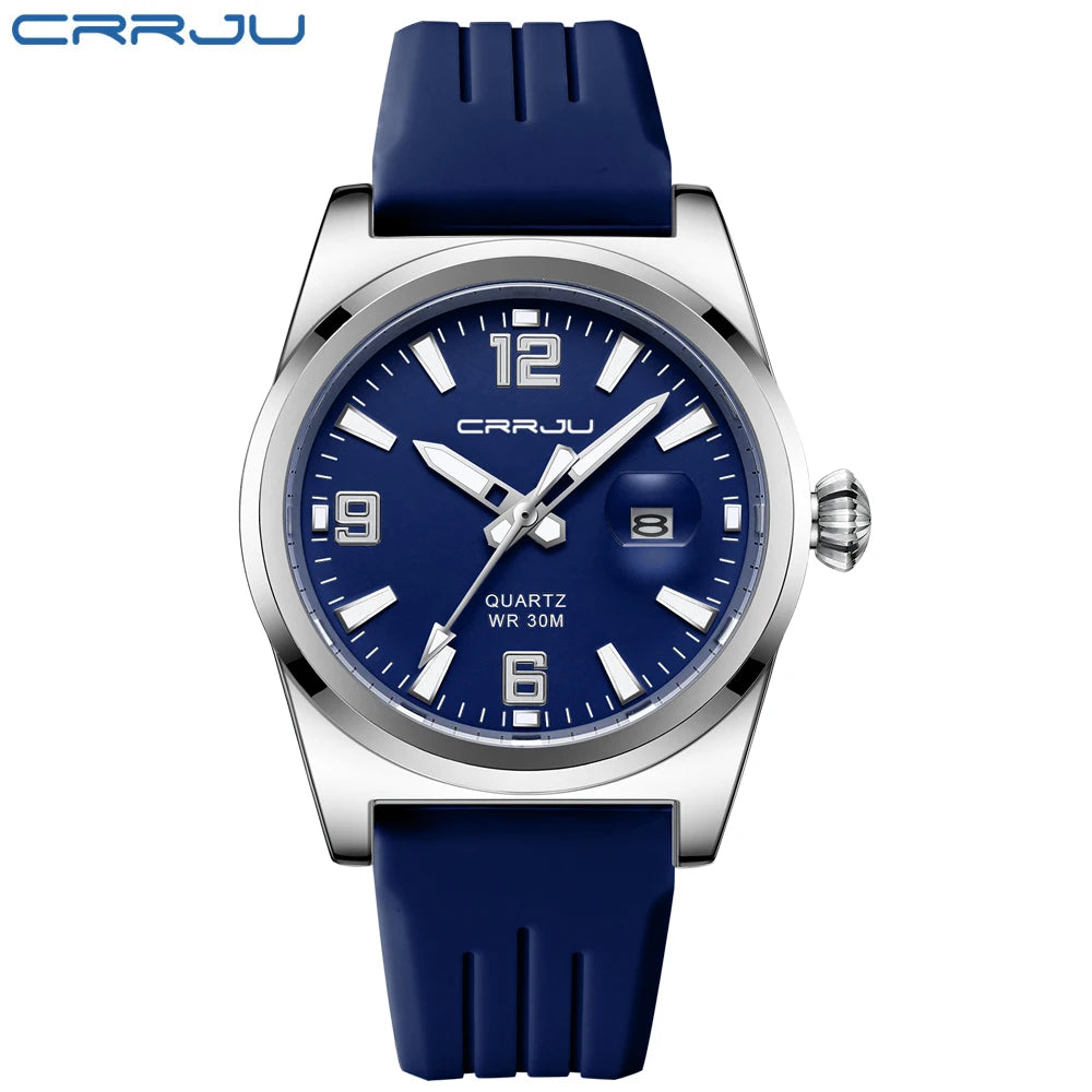 CRRJU 5027 Silicone Band Casual Watch