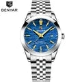 Luxury Fashion Brand BENYAR 2024 New 40MM Men's Mechanical Watch 50M Waterproof Automatic Diving Watch Men's Steel Watch 5209