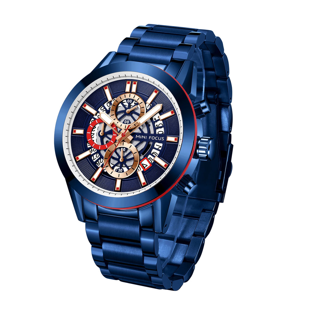 The Silver Sentinel - Luxury Sports Calendar Watch