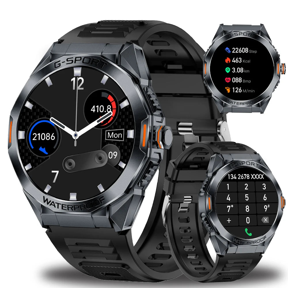 SENBONO H89 New Smartwatch Men  HD Big Screen BT Calls Water Proof 350mAh Big Battery Men Sports Fitness Tracking Smart Watch