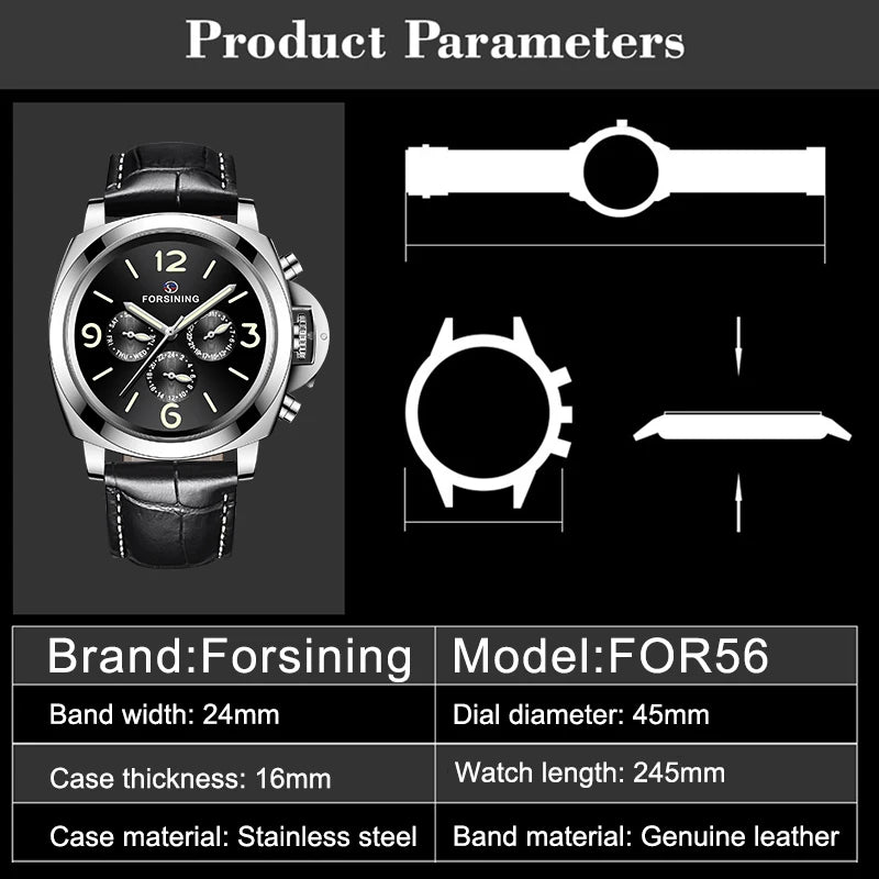 2024 Forsining Multifunction Automatic Watch