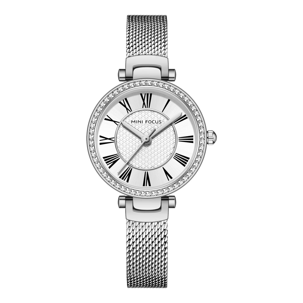 The Silver Classic - Timeless Mesh Luxury Watch