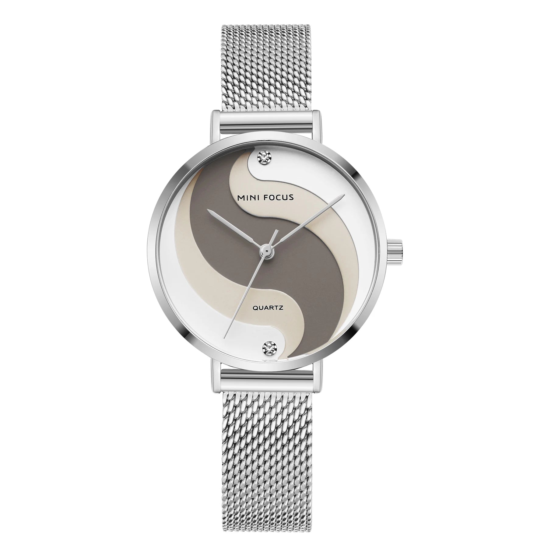 The Aurora Mesh - Gradient Dial Stainless Steel Watch