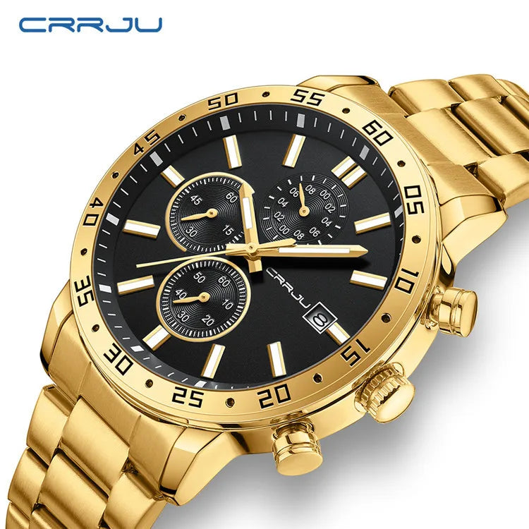 CRRJU 2321 Luxury Gold Sport Watch