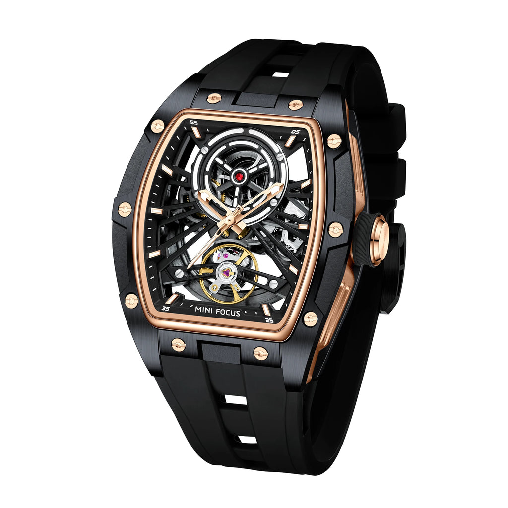 The Skeleton Barrel - Automatic Mechanical Sports Watch