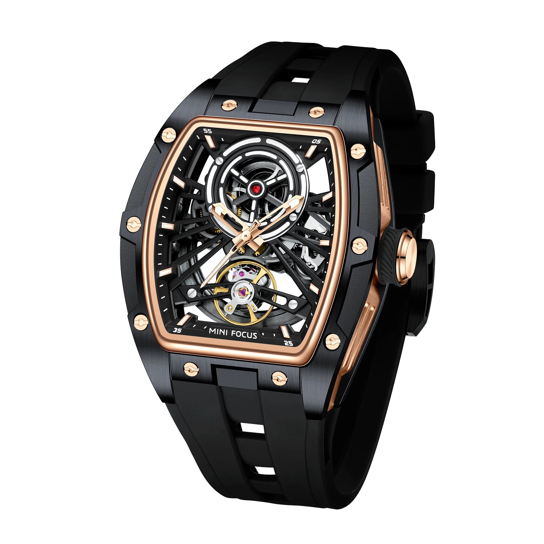 The Skeleton Barrel - Automatic Mechanical Sports Watch