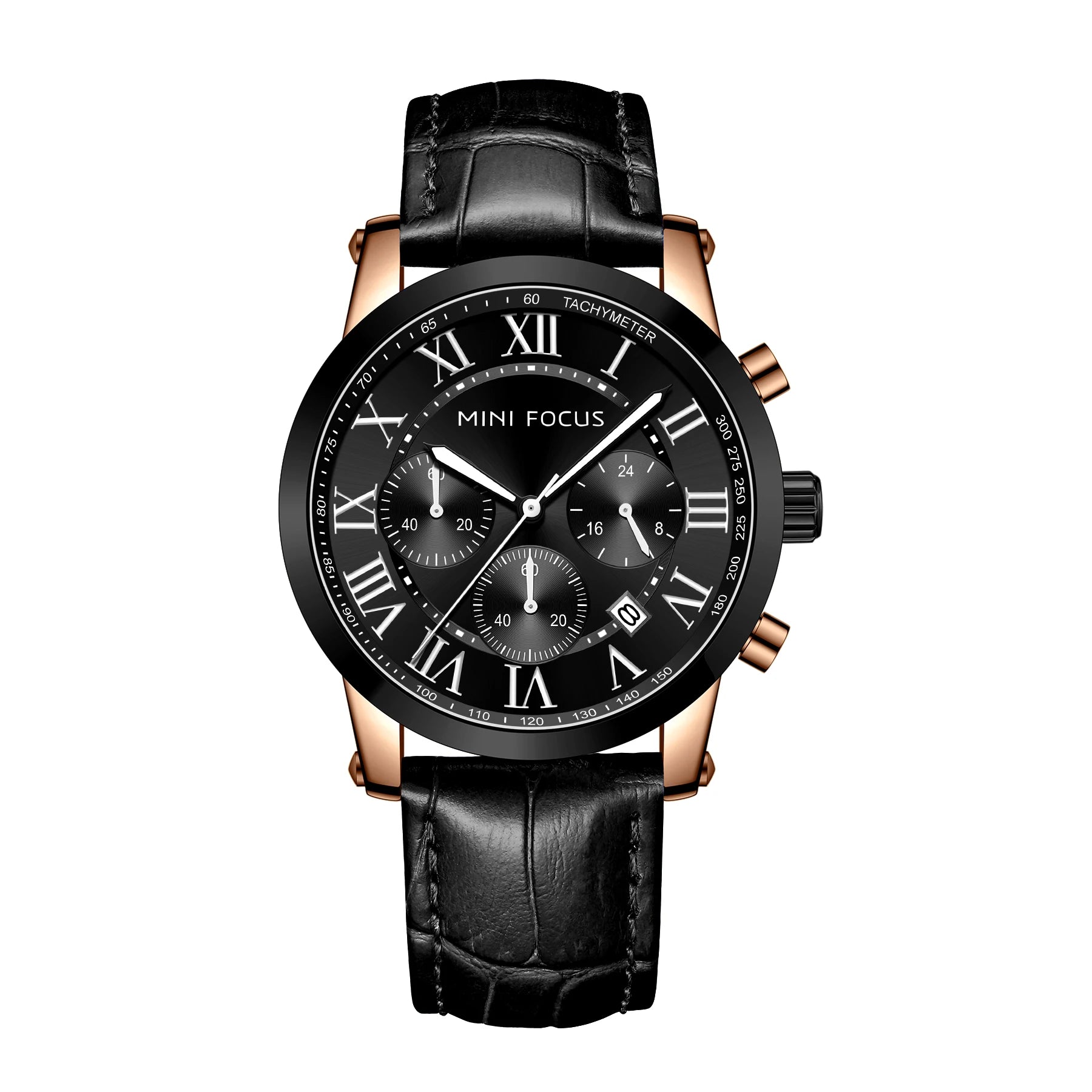 The Grand Aviator - Big Dial Leather Chronograph